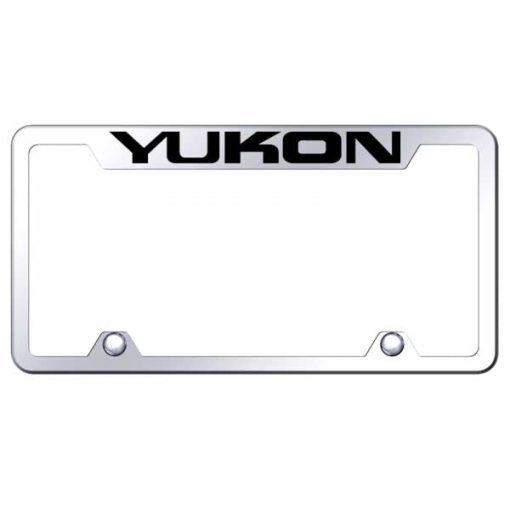 Yukon Steel Truck Cut-Out Frame - Laser Etched Mirrored