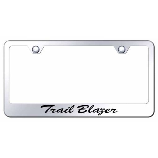 Trailblazer Script Stainless Steel Frame - Etched Mirrored