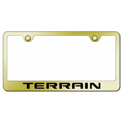 Terrain Stainless Steel Frame - Laser Etched Gold