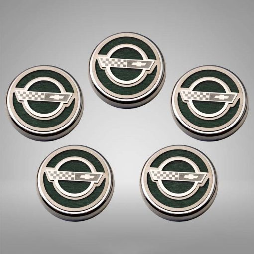 1984-1996 C4 Corvette - C4 Style Fluid Cap Cover Sets 5Pc - Manual Transmission