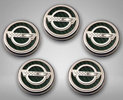 1984-1996 C4 Corvette - C4 Style Fluid Cap Cover Sets 5Pc - Automatic Transmission - Image 2