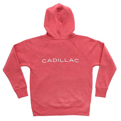 Cadillac Youth Full Zip Hoodie - Pomegranate - Image 3