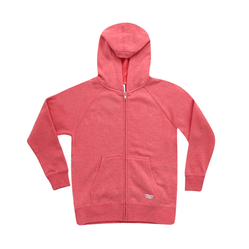 Cadillac Youth Full Zip Hoodie - Pomegranate