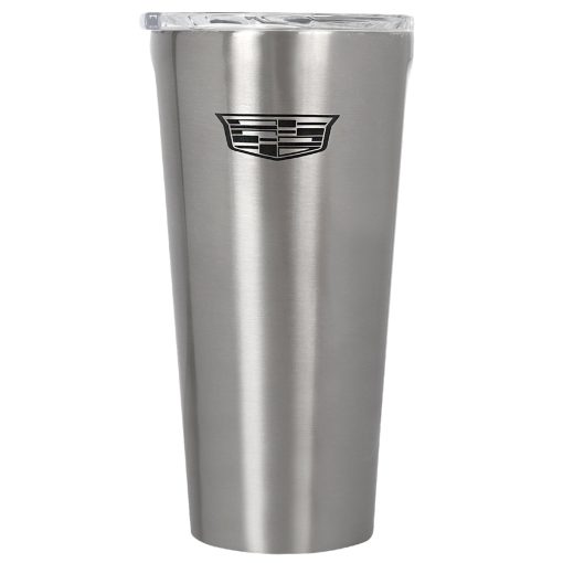 16oz Cadillac Corkcicle Silver Tumbler - Image 2