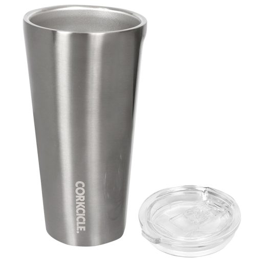 16oz Cadillac Corkcicle Silver Tumbler - Image 4