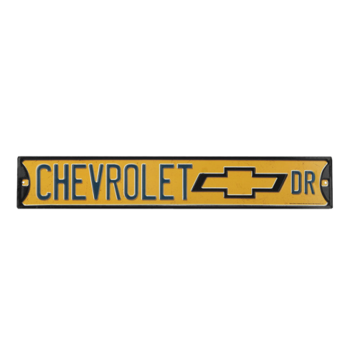 Chevrolet Drive Embossed Metal Street Sign