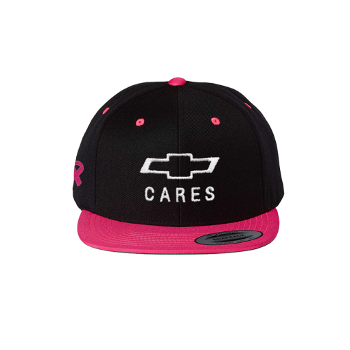 Chevy Cares Black Cap with Pink Bill