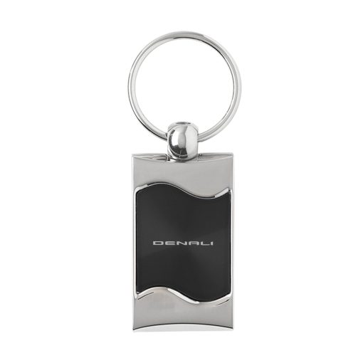 Denali Silver Wave Keychain