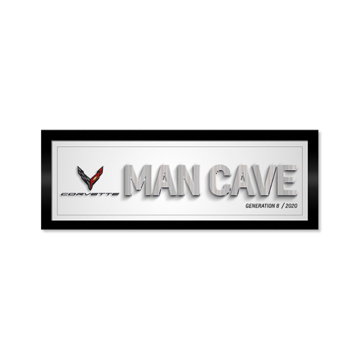 Corvette Generation 8 Man Cave Framed Art