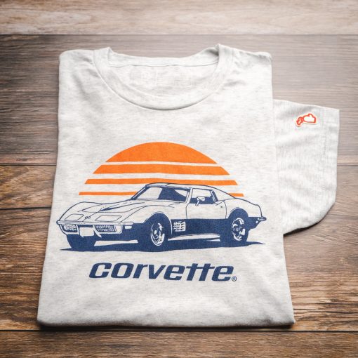 Vintage Corvette Sunrise Tee - Image 2