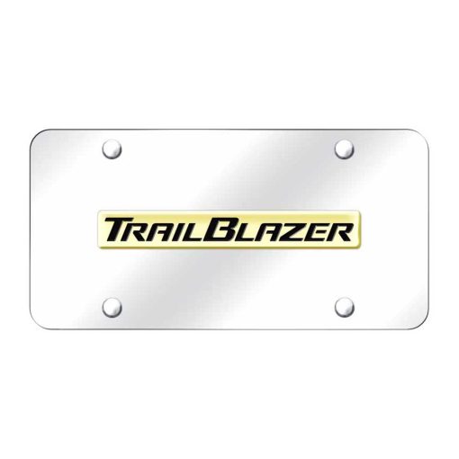 Trailblazer Name License Plate - Gold on Mirrored