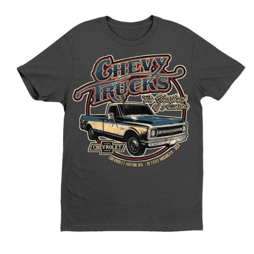 Chevy Trucks 1970 Circle Text T-Shirt