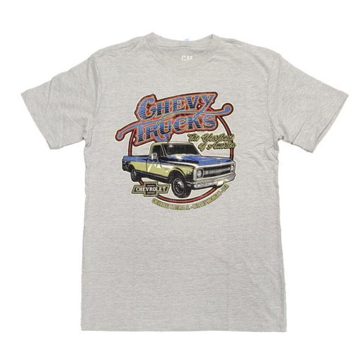 Chevy Trucks 1970 Circle Text T-Shirt - Image 2