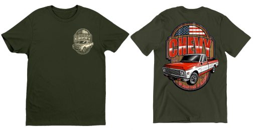 1967 C-10 Pick Up Wood Sign T-Shirt - Image 3