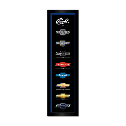 Chevrolet Bowtie Generations Panel Framed Print