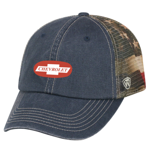 Chevrolet Denim American Flag Cap