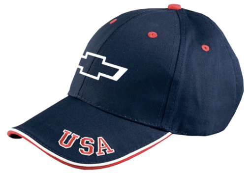 Chevrolet Bowtie Red White & Blue USA Hat