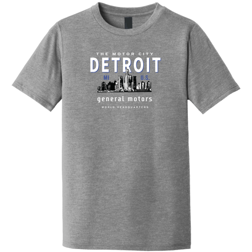 General Motors Headquarters Detroit Skyline Youth Tee