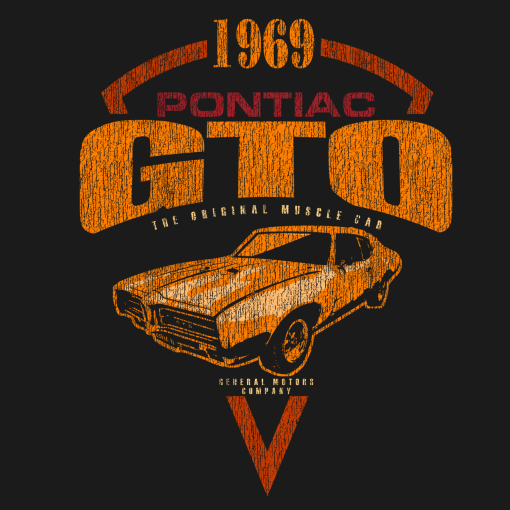 1969 Pontiac GTO Triangle T-Shirt - Image 2