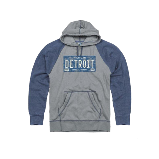 GM Detroit Plate Raglan Hoodie