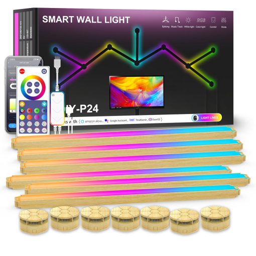 Smart Wall Light  RGB LED Wall Lights Touch  for Wall Gaming LED Lights for Gaming Setup,  for Living Room/Bedroom/TV - Image 15