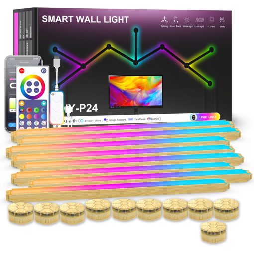 Smart Wall Light  RGB LED Wall Lights Touch  for Wall Gaming LED Lights for Gaming Setup,  for Living Room/Bedroom/TV - Image 16