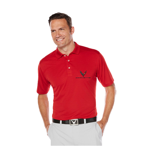 Corvette C8 Men's Callaway Performance Polo - Image 3