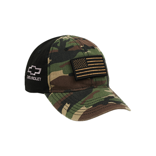 Chevrolet Bowtie Tactical Cap With Flag Patch