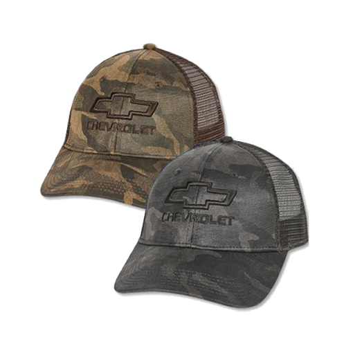 Chevrolet Bowtie Etched Camo Cap