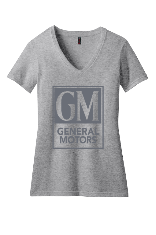 Vintage GM Ladies Short Sleeve V-Neck T-Shirt