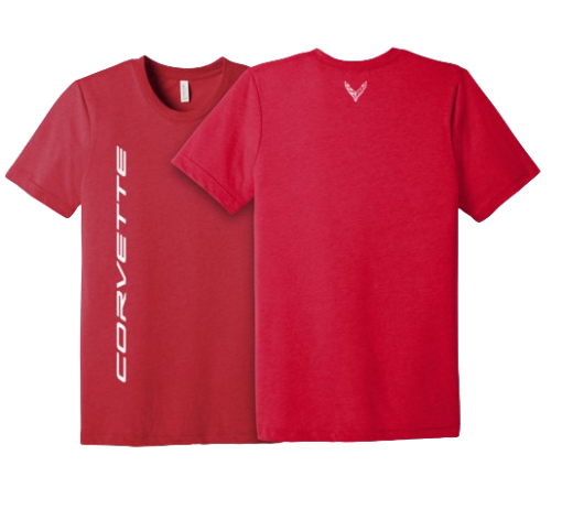 Corvette C8 Unisex Tri blend Tee - Image 2