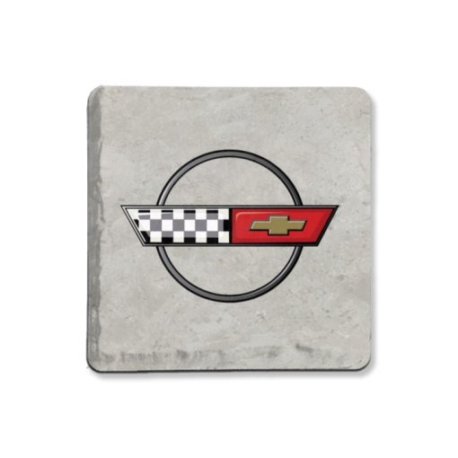 Corvette C4 Logo Coaster