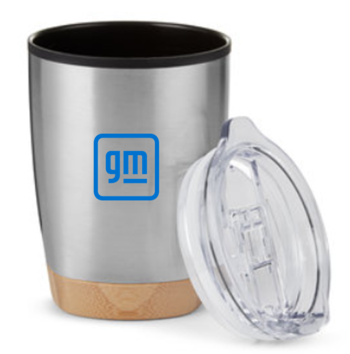 GM 12oz Double Wall Tumbler with Bamboo Base - Image 3