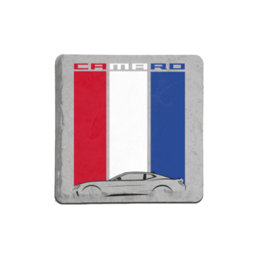 Camaro 6th Generation Badge Gesture Stone Coaster