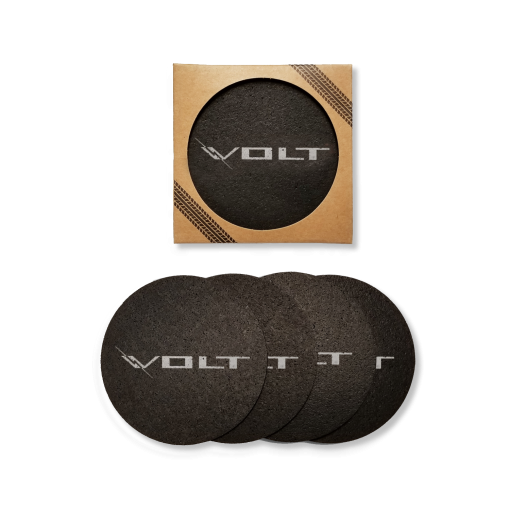 Volt 4 Pack Recycled Rubber Tire (4 Pack) Coaster Set *Made In The USA