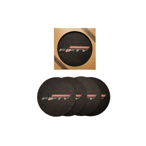 Camaro Fifty Recycled Rubber Tire (4 Pack) Coaster Set *Made In The USA