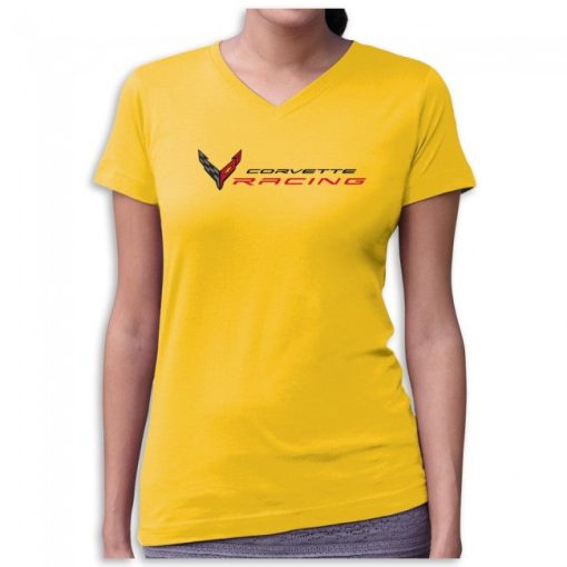 Corvette Racing V-Neck Fine Jersey Tee