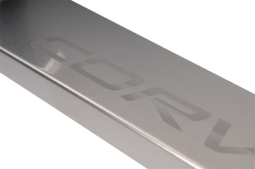 1997-2004 C5/Z06 Corvette - Outer Door Sills Etched C5 Logo & CORVETTE Lettering 2Pc - Brushed Stainless - Image 3