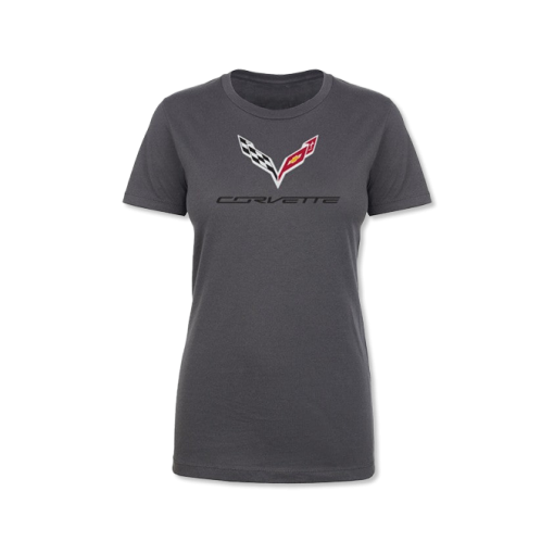 Corvette C7 Women's Crossed Flags Tee