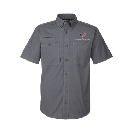 C8 Dri Duck Men's Short Sleeve Button Down