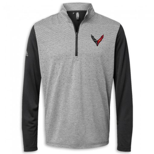 Corvette Adidas Heather Quarter-Zip Pullover