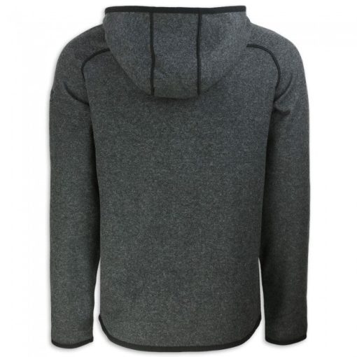 Corvette C8 Charcoal Cutter & Buck Hooded Fleece - Image 2