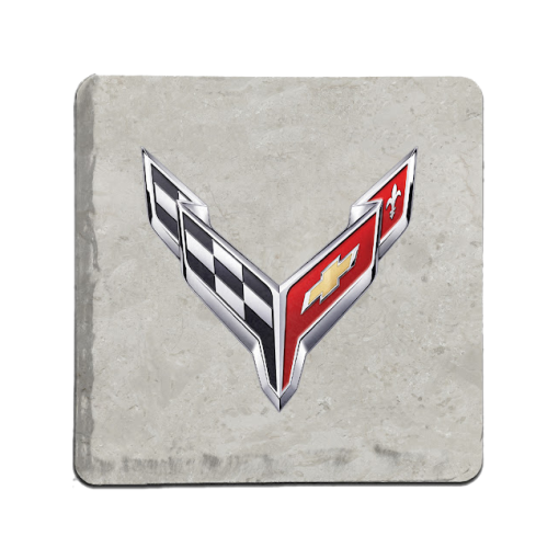 Corvette C8 Logo Coaster