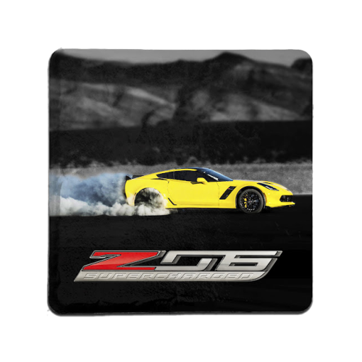 Corvette Z06 Supercharged Tile Coaster