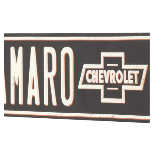 Chevrolet Camaro Avenue Embossed Metal Street Sign - Image 3